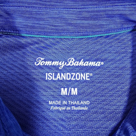 Tommy Bahama Shirt Mens Medium Blue *Lot of 2* Island Zone Pullover Short Sleeve - Picture 10 of 13